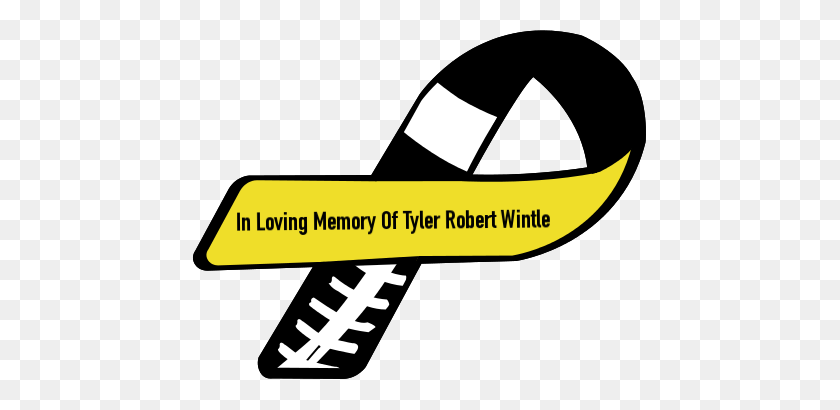 455x350 Custom Ribbon In Loving Memory Of Tyler Robert Wintle - In Loving Memory Clipart
