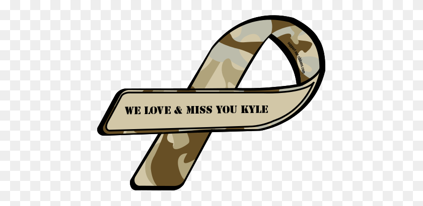 455x350 Пользовательская Лента We Love Miss You Kyle - Мы Будем Скучать По Тебе Клипарт