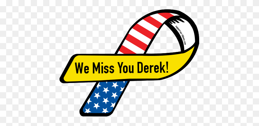 455x350 Custom Ribbon We Miss You Derek! - We Will Miss You Clip Art
