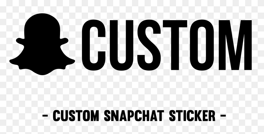 2693x1266 Personalizado Snapchat Etiqueta Engomada De La Decisión De Vinilo - Snapchat Blanco Png