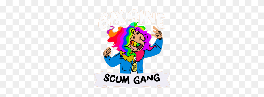 243x250 Изготовленное На Заказ Детское Боди Tekashi Gummo - 6Ix9Ine Png