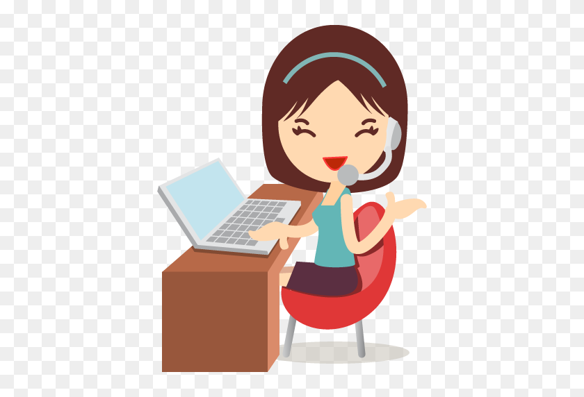 512x512 Customer Service Girl With Glasse Png Image Royalty Free Stock - Customer Service PNG
