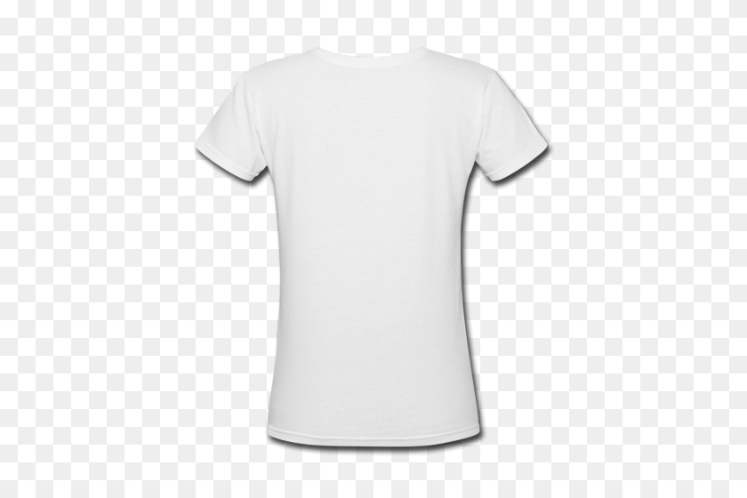 500x500 Personalizar La Camiseta Corta Con Cuello En V En Blanco Para Mujer Richard Network - Camiseta En Blanco Png