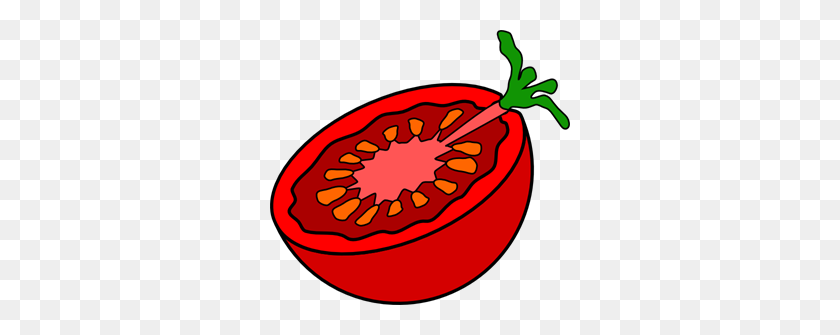 300x275 Cut Tomato Png, Clip Art For Web - Tomato PNG