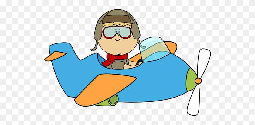550x354 Cute Airplane Boy Flying An Airplane Clip Art - Slide Clipart