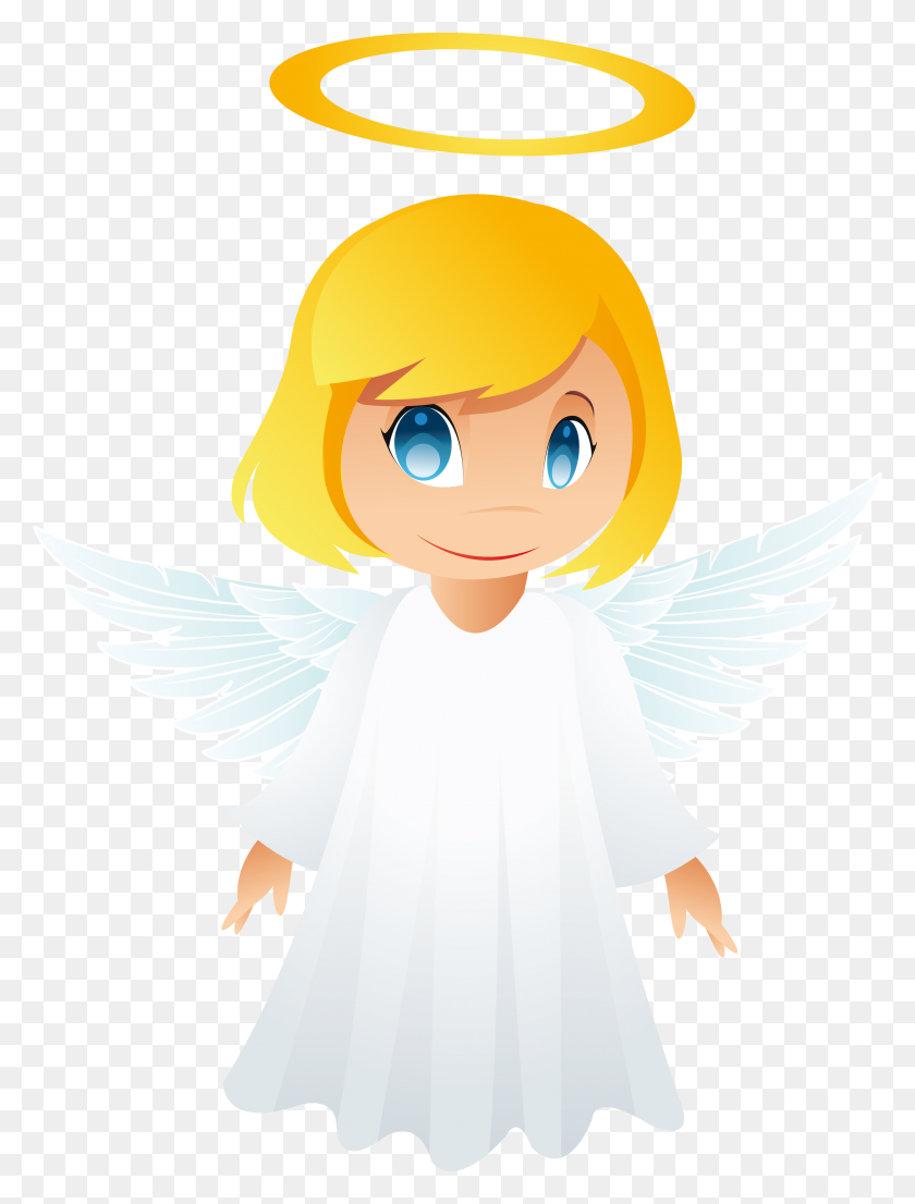 2438x3272 Cute Angel Free Png Clipart - God PNG