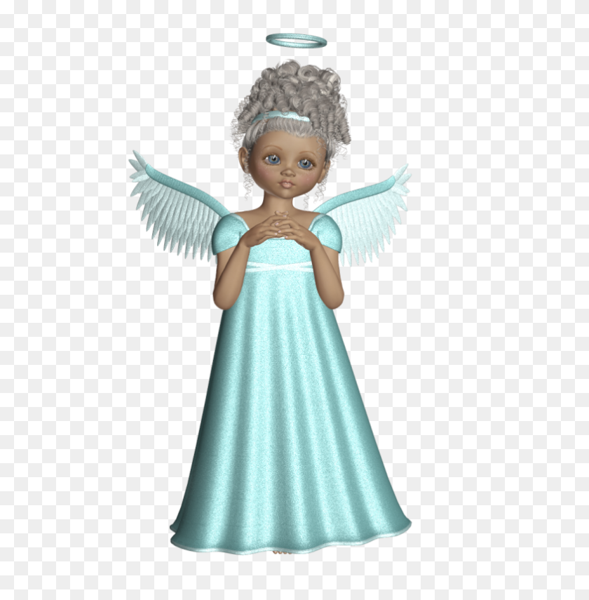 784x800 Cute Angel With Light Green Dress Png Gallery - Angels PNG