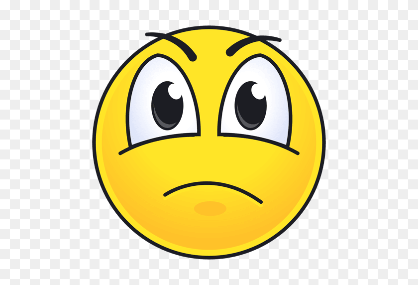512x512 Cute Angry Emoticon - Angry Emoji PNG