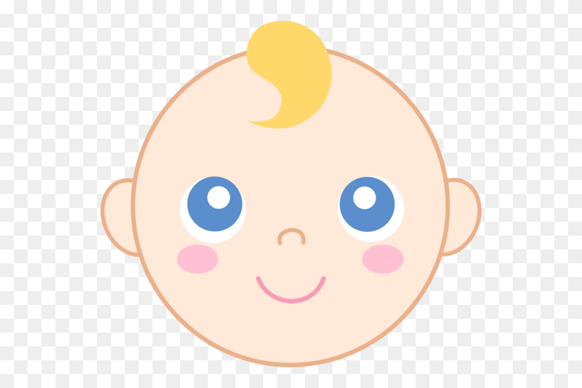 550x500 Cute Baby Face Clipart - Facial Clipart