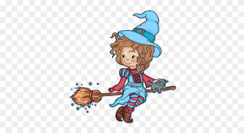 400x400 Cute Baby Halloween Cartoon Witches Pics Photos - Cute Witch Clipart