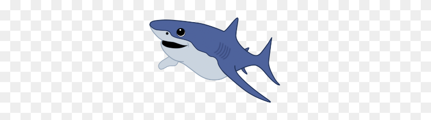 265x174 Cute Baby Shark Clipart Free Clipart - Free Shark Clipart