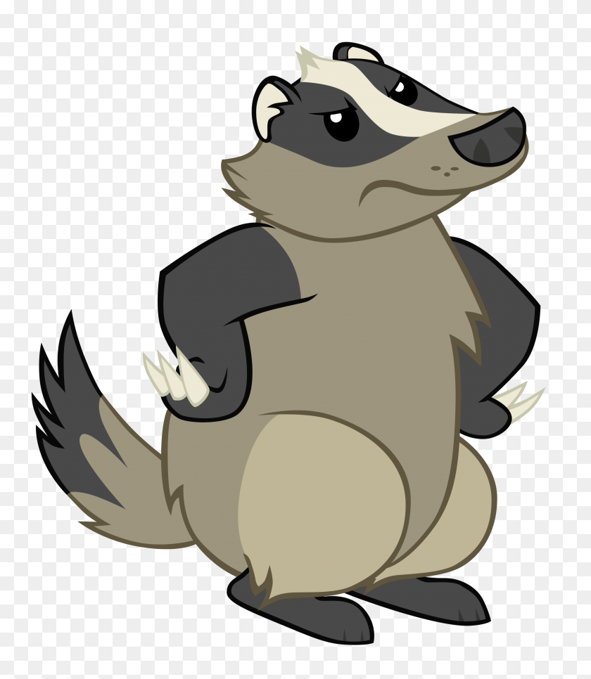2620x3045 Cute Badger Art - Badger Clipart