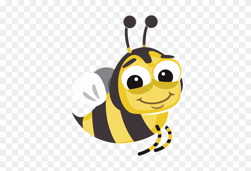 512x512 Cute Bee Cartoon - Cartoon Bee PNG