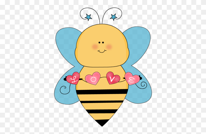 400x487 Симпатичные Пчелы Картинки Голубой Любви Пчелы Картинки Изображения - Вечная Жизнь Клипарт