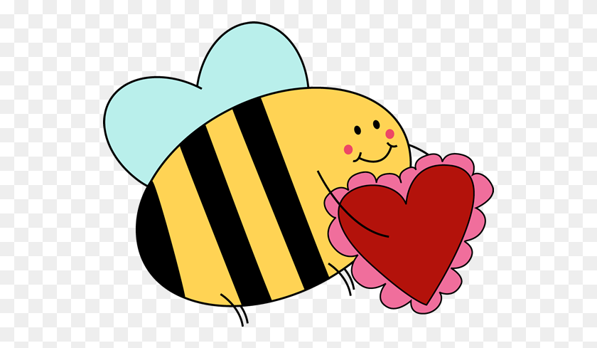 550x429 Cute Bee Clipart Gt Clipart Gt Holiday Clipart Gt Valentine - Día De San Valentín Clipart