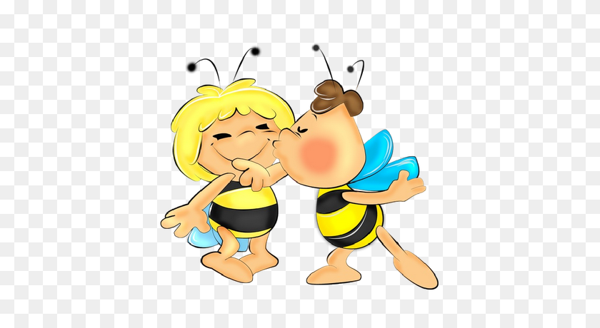 400x400 Cute Bee Clip Art Love Bees Cartoon Clip Art More Clip Art - Free Bug Clipart