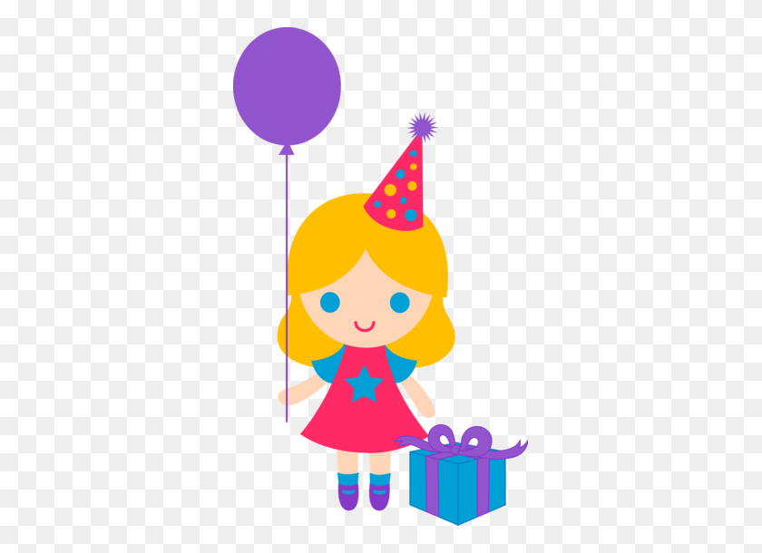 325x550 Cute Birthday Girl Clipart Craft Girls Clips - Clipart De Cumpleaños De Otoño