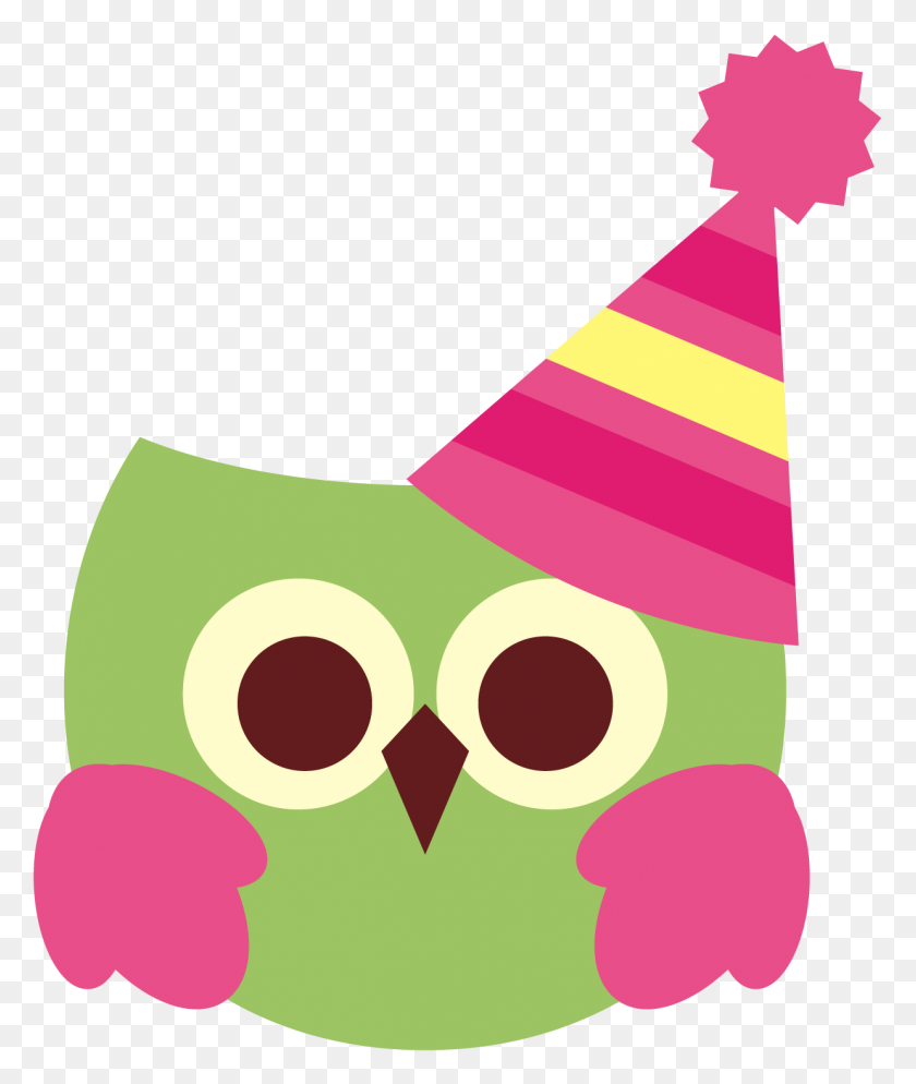 1238x1483 Cute Birthday Owl Free Clipart - Cute Owl Clipart