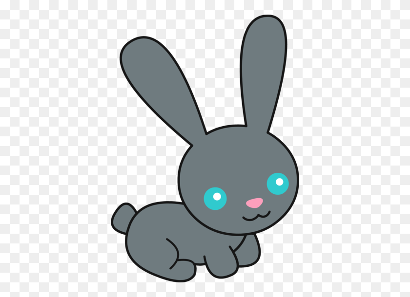 386x550 Cute Black Bunny Rabbit Clip Art Bunny, Bunny - Brother Clipart