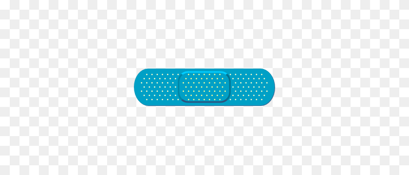 300x300 Cute Blue Band Aid Bandage Sticker - Band Aid PNG