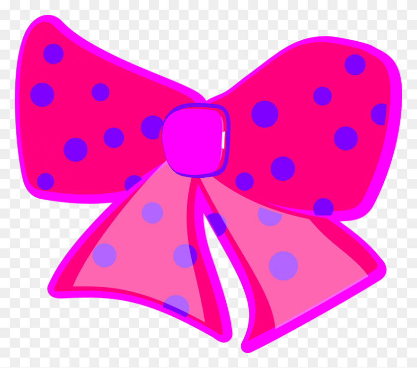 824x720 Cute Bow Png Hd Transparent Cute Bow Hd Images - Pink Bow Clipart Transparent