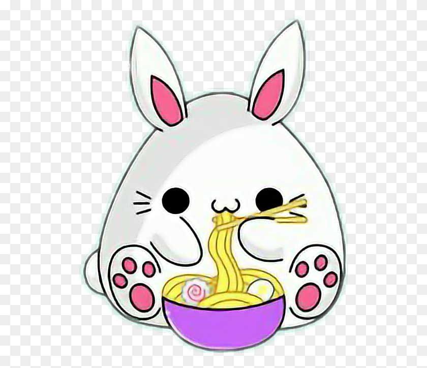 528x664 Cute Bunny Spaghetti Kawaii - Spaghetti Clip Art
