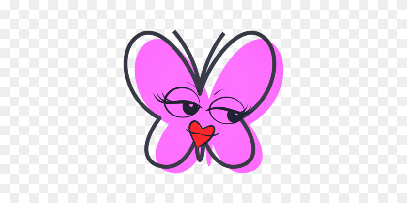 360x360 Cute Butterflies Png Free Download - Pink Butterfly PNG