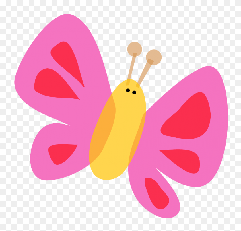 996x952 Милые Бабочки Png Изображения - Розовая Бабочка Png