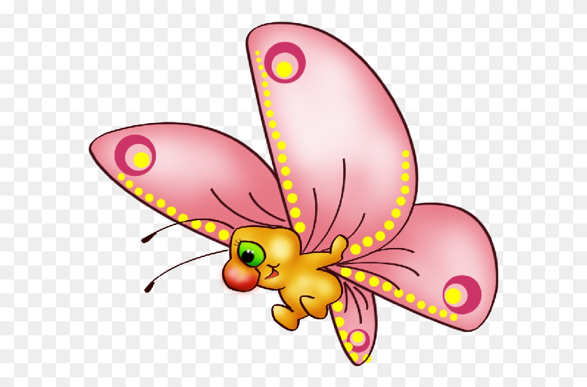 587x494 Imágenes Prediseñadas De Dibujos Animados De Mariposas Lindas En Un Transparente - Clipart De Mariposas Lindas