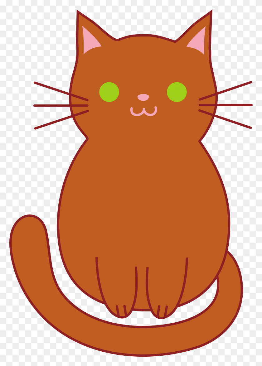 3528x5039 Cute Cartoon Cat Clipart - Cartoon Cat Clip Art