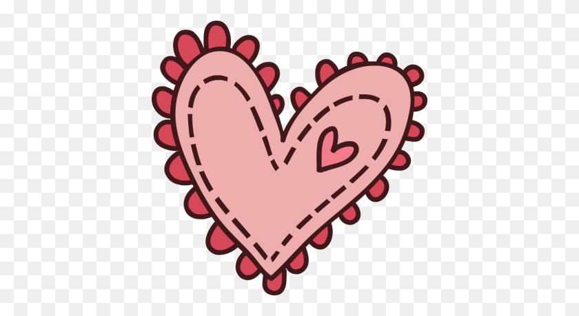 400x399 Cute Cartoon Hearts Clipart Melonheadz Clipart - Scribble Heart Clipart