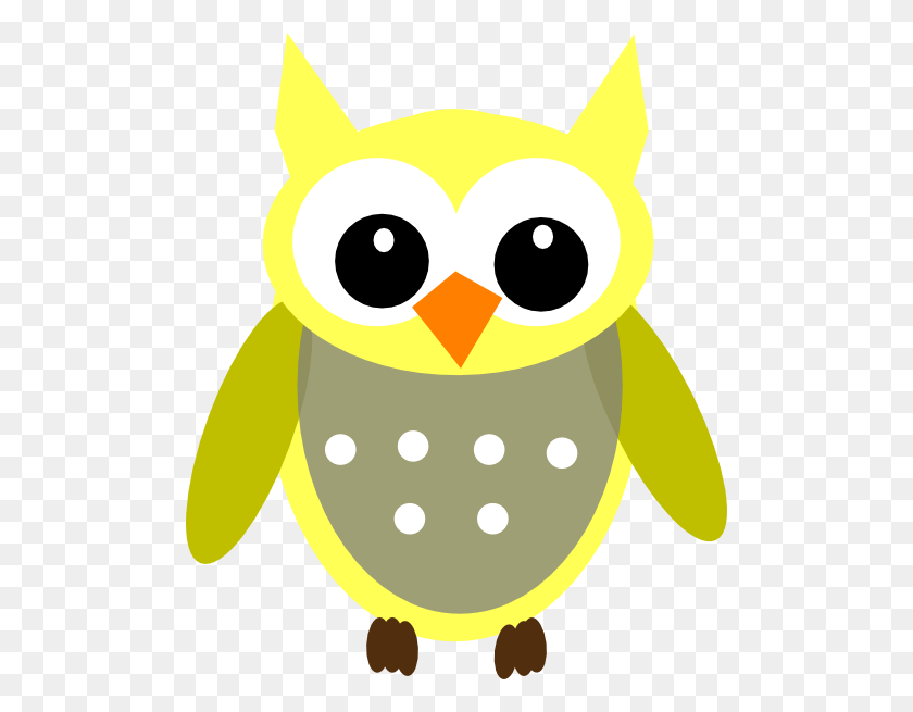 498x595 Cute Cartoon Owls Cute Yellow Gray Owl Clip Art - Pink Owl Clipart