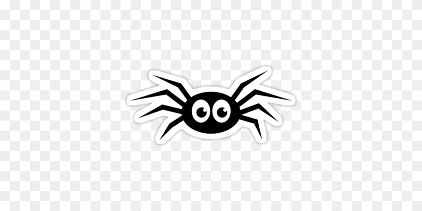 375x360 Cute Cartoon Spider ' Sticker - Cute Spider Clipart