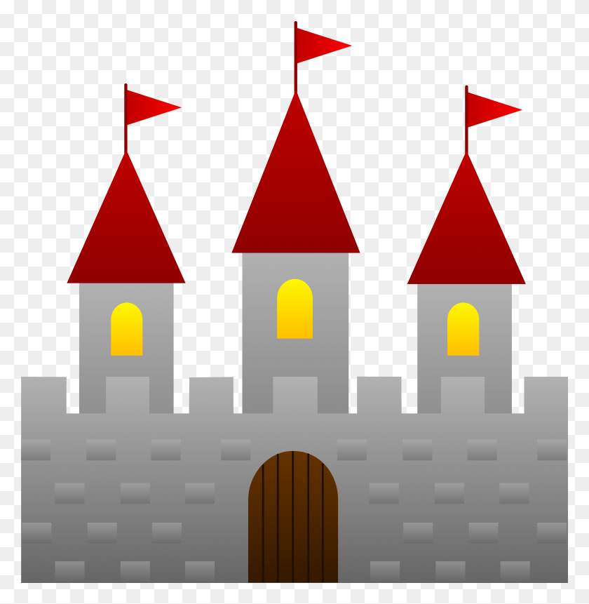 5990x6153 Cute Castle Design - Monarchy Clipart