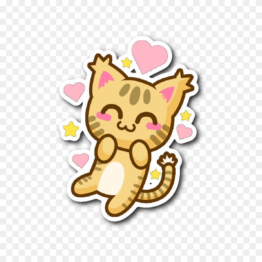1064x1064 Cute Cat Stickers Series - Cute Cat PNG