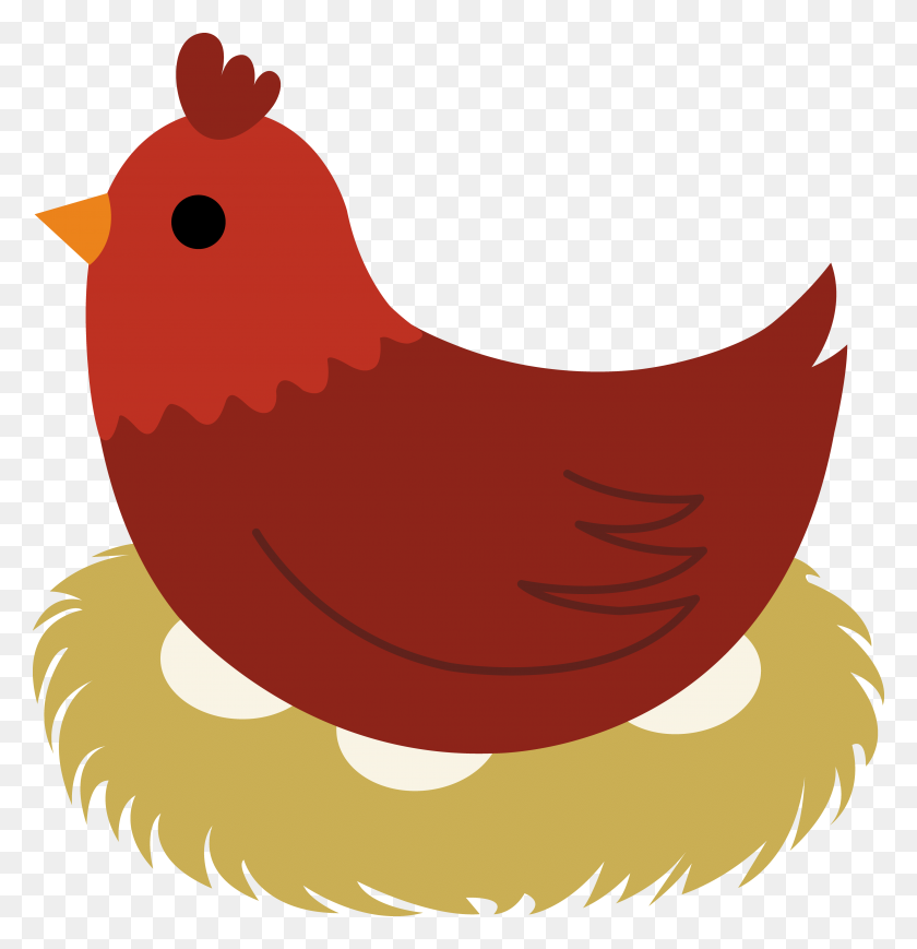4335x4500 Cute Chicken Cliparts - Cardinal Head Clipart