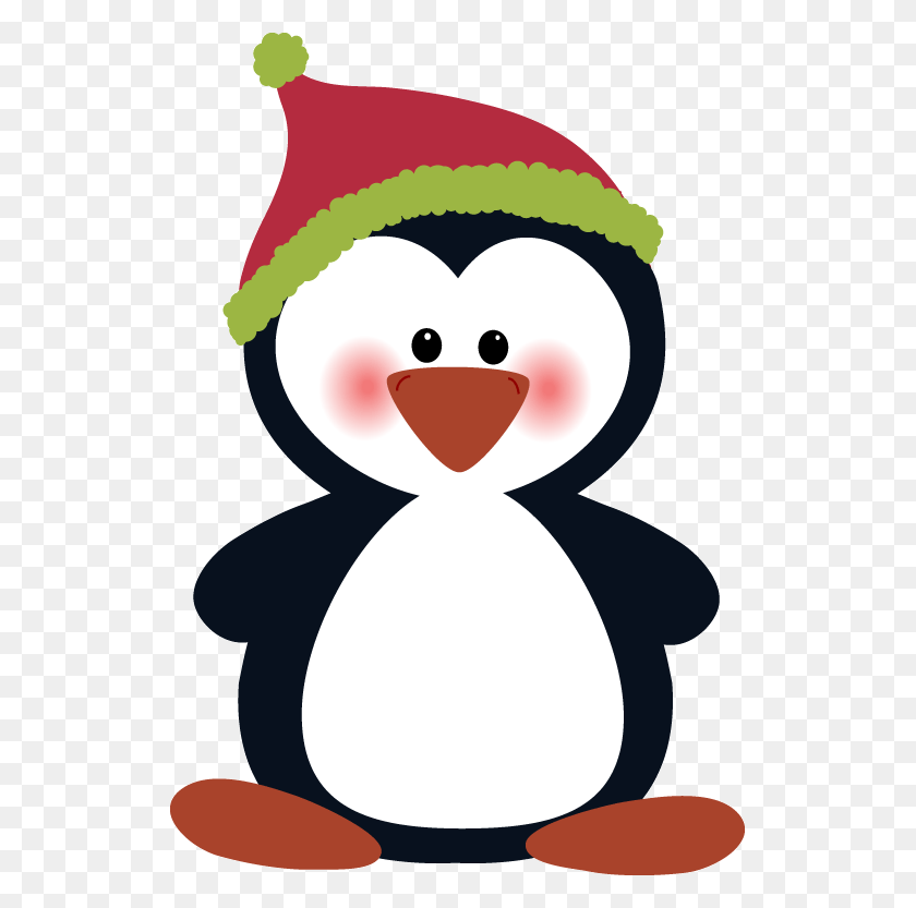 770x773 Симпатичный Рождественский Пингвин Клипарт Бесплатные Картинки - Пингвин Клипарт