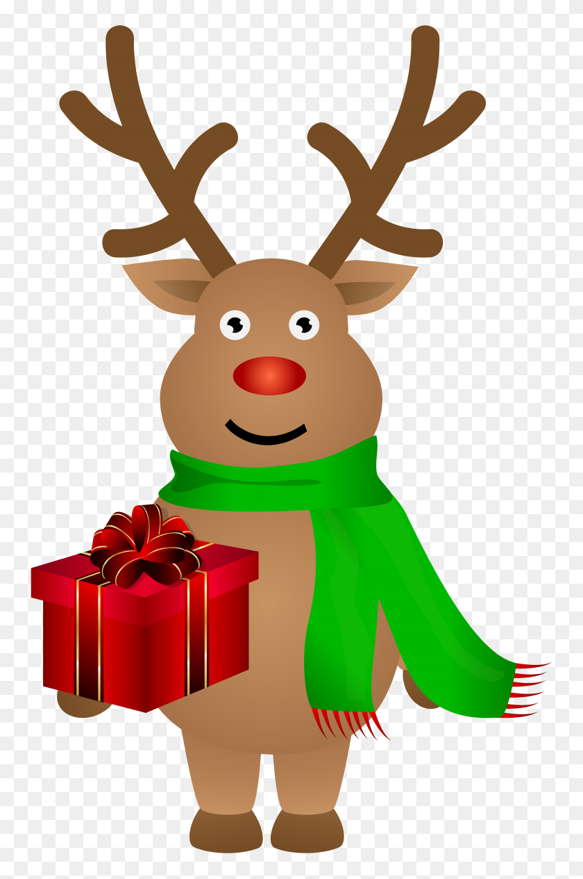 3881x6000 Cute Christmas Reindeer Png Clip Art - Reindeer Antlers PNG
