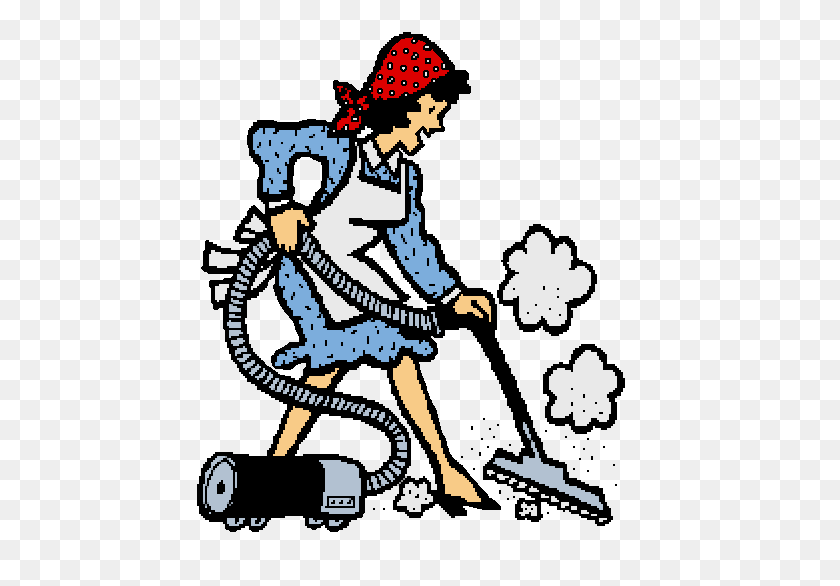 450x526 Cute Cleaning Lady Clipart - Clean The Bathroom Clipart