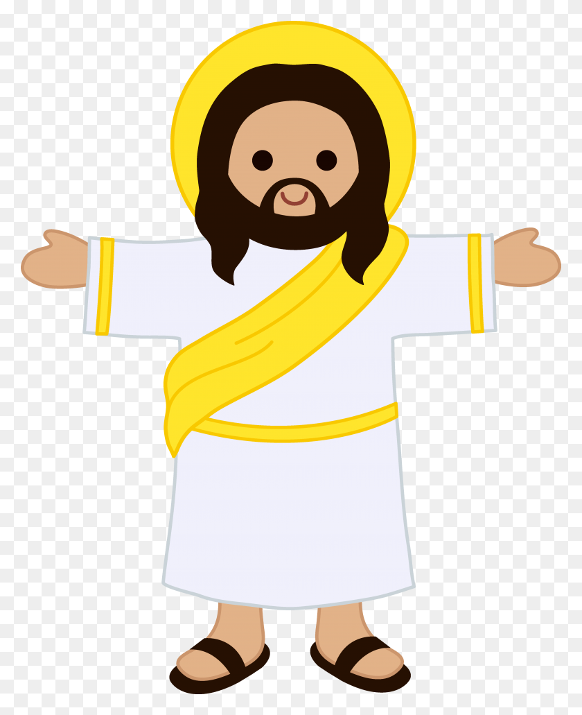 4110x5120 Cute Clip Art Of Jesus Christ - Savior Clipart