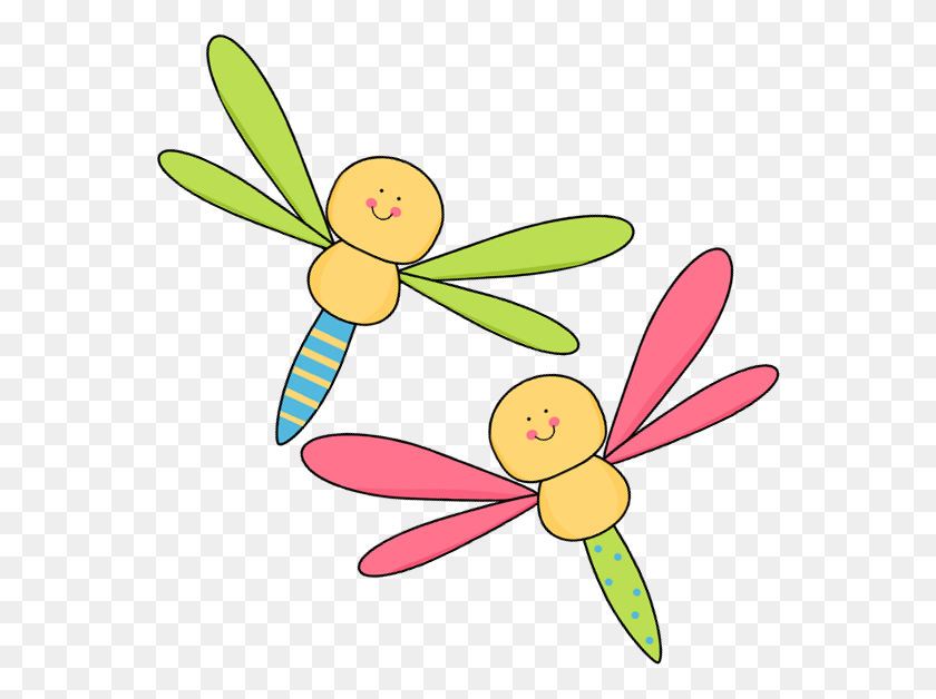 560x568 Cute Clipart Dragonfly - Dragon Clipart Black And White