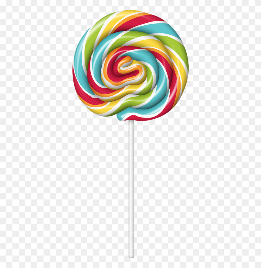 378x800 Cute Clipart Lollipop - Cute Candy Clipart