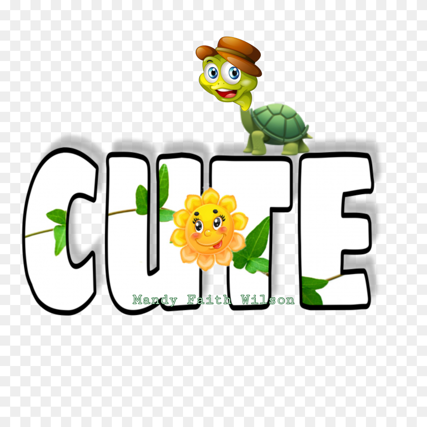 2896x2896 Cute Cuteflower Flower Turtle Compliment Compliments - Compliment Clipart
