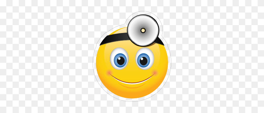 300x300 Cute Doctor Emoji Sticker - Shock Emoji PNG