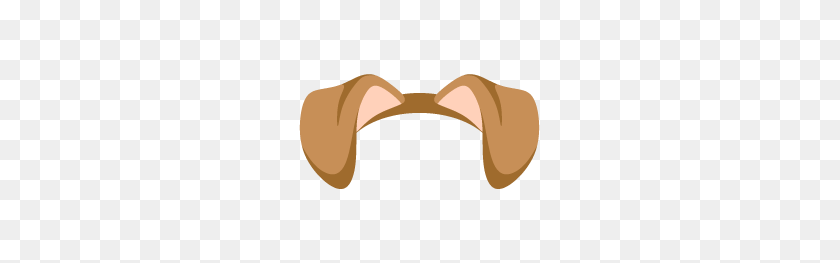 263x203 Cute Dog Ears Snapchat Filter Transparent Png - Snapchat Dog Filter PNG