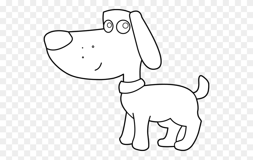 550x472 Cute Doggie Coloring Page - Cute Dog Clipart