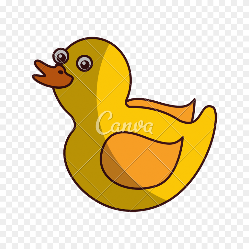 800x800 Cute Duck Toy Icon - Cute Duck Clip Art