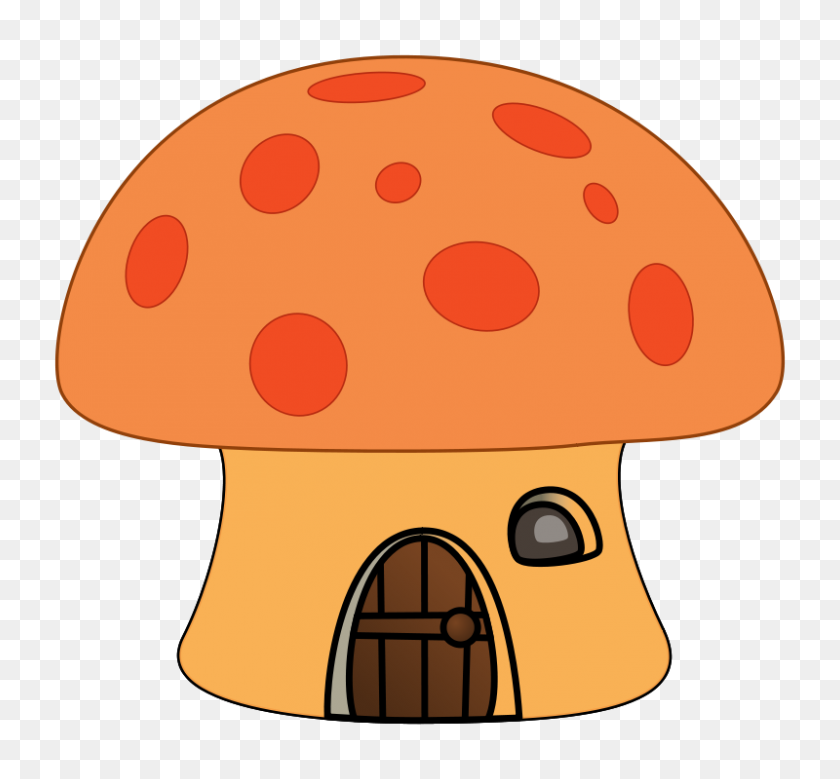 800x738 Cute Fairy Tail Mushroom Houses Clip Art Sun Cloud - Fairy Tail Clipart