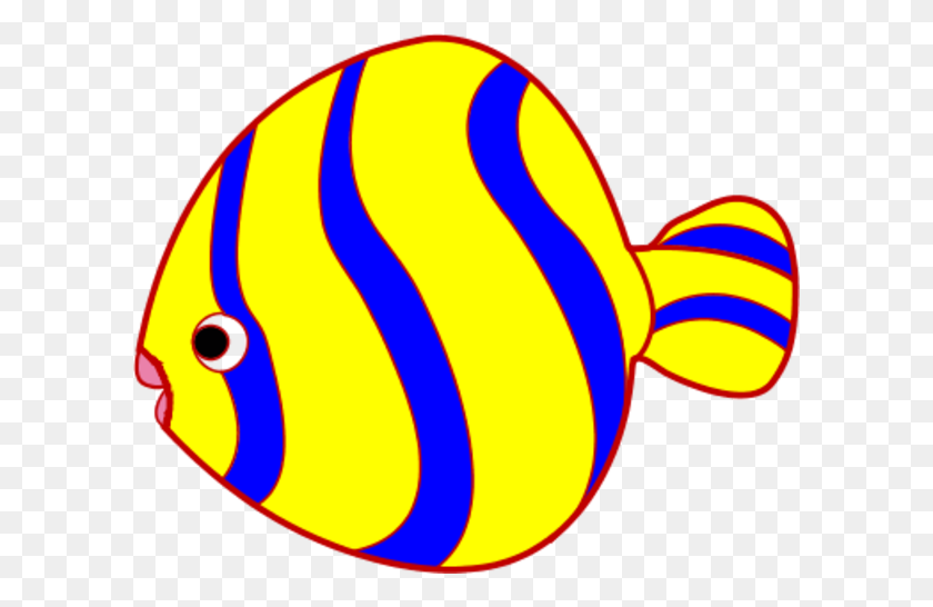 600x486 Cute Fish Clipart - Colorful Fish Clipart