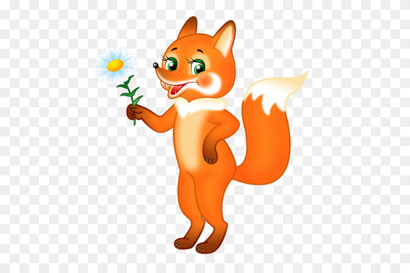 500x500 Cute Foxes Clip Art Online - Fox Images Clip Art